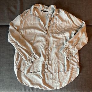 Grey Oversized Summer Button Down